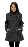 Womens Classic Lady Basket Tweed Short Wool Coat K414C